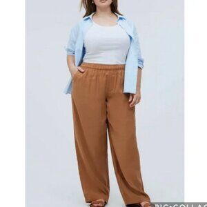 Madewell Pull On Wide Leg Drapey Trouser Pants